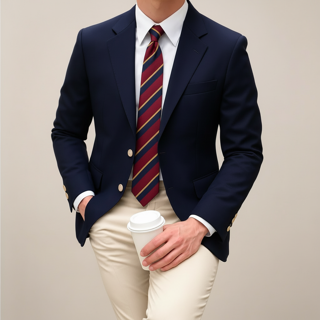 Men's Tailored Blazer Jacket Lightweight Spring Casual Design