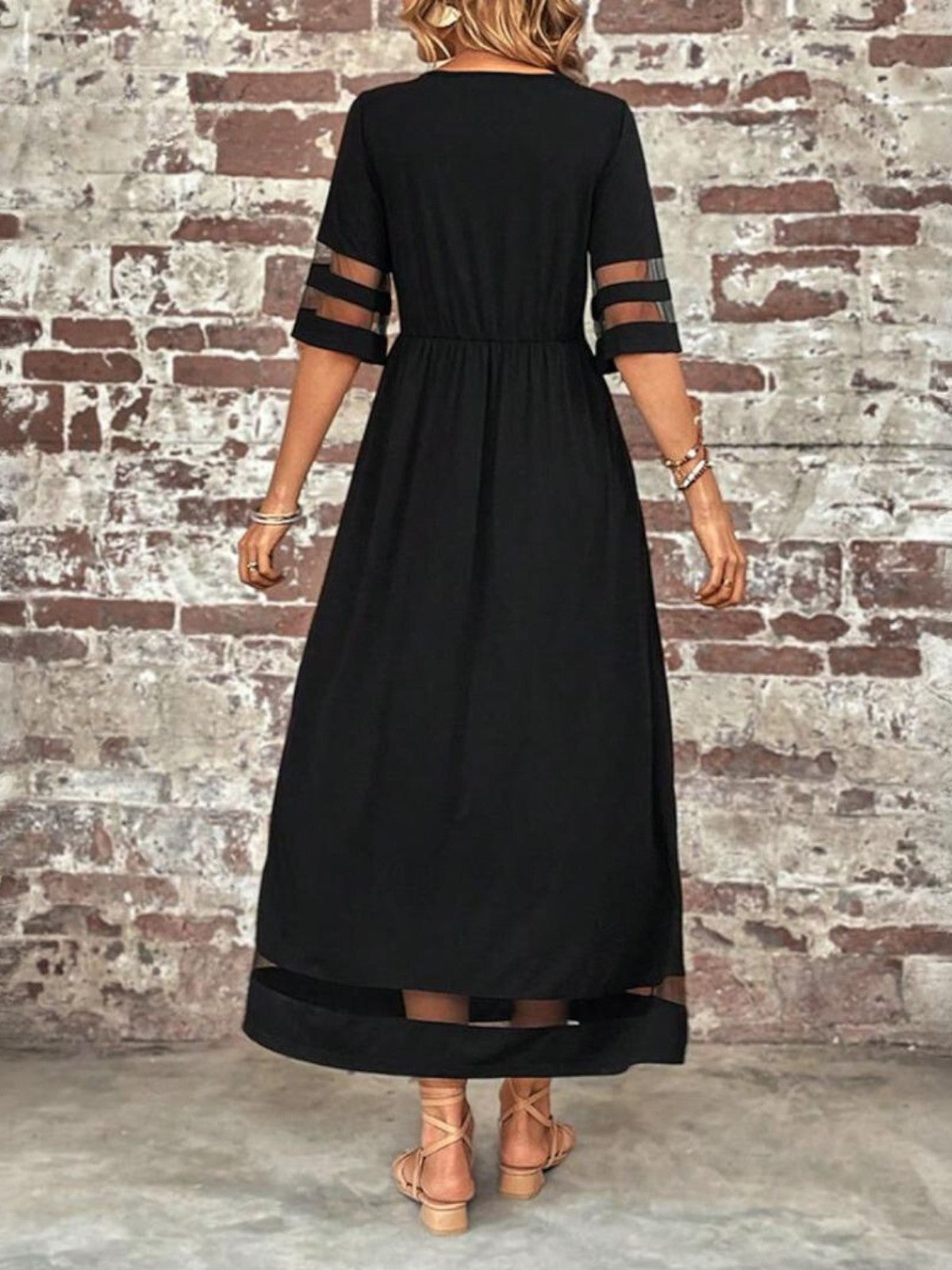 Women's Plus Size Maxi Dress Tummy Flattering Lightweight Casual Summer Elegant