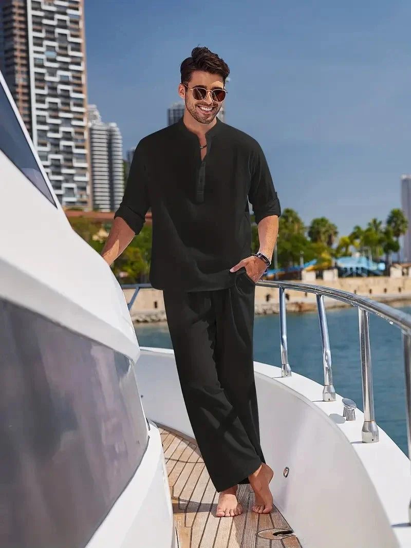 Men's Casual Two-Piece Set | Short Sleeve | Modern Design | Everyday Wear