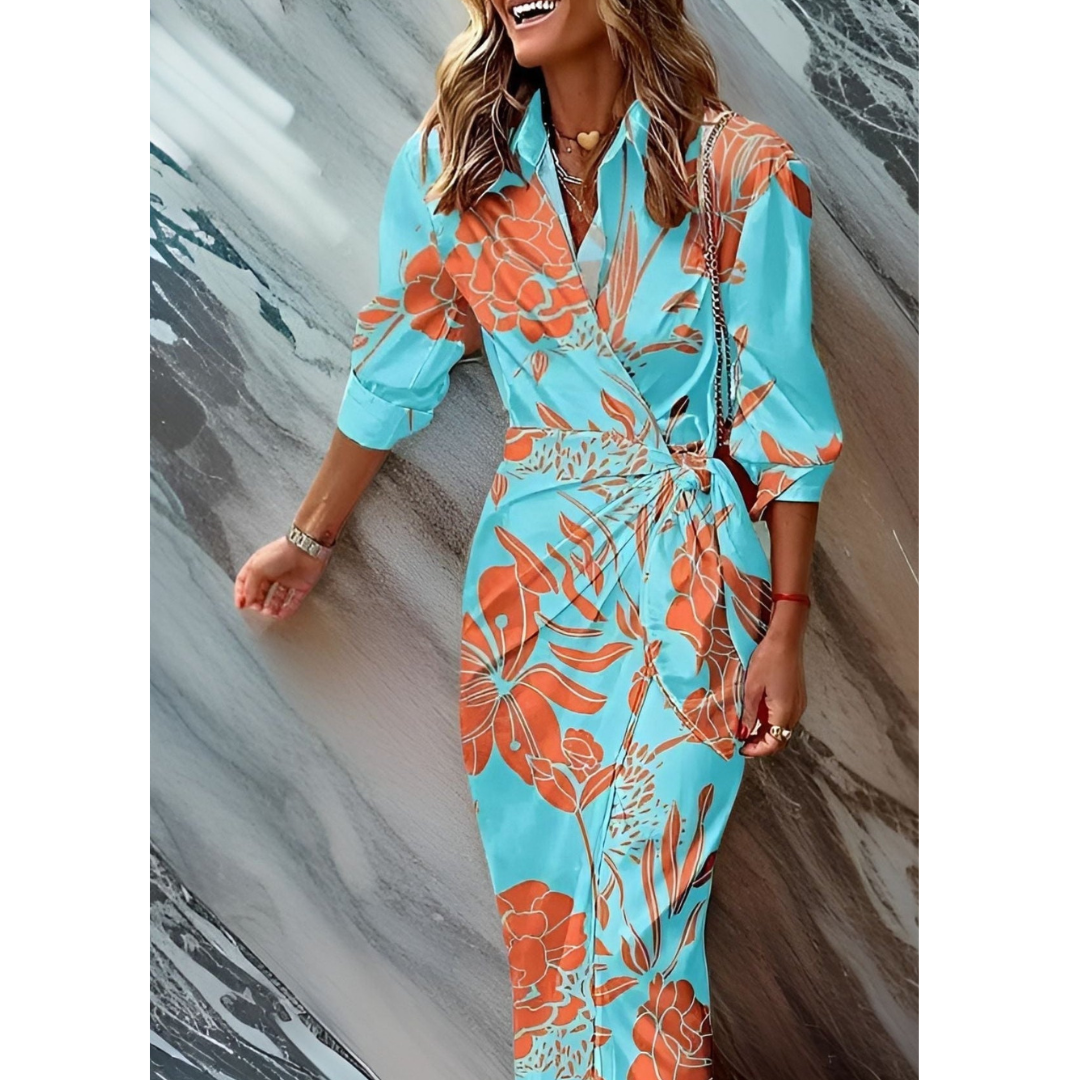 Ella | Women's Elegant Wrap Maxi Dress 7