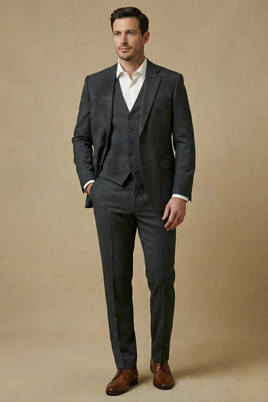 Men's Tailored Three-Piece Suit | Slim Fit | Formal Wear