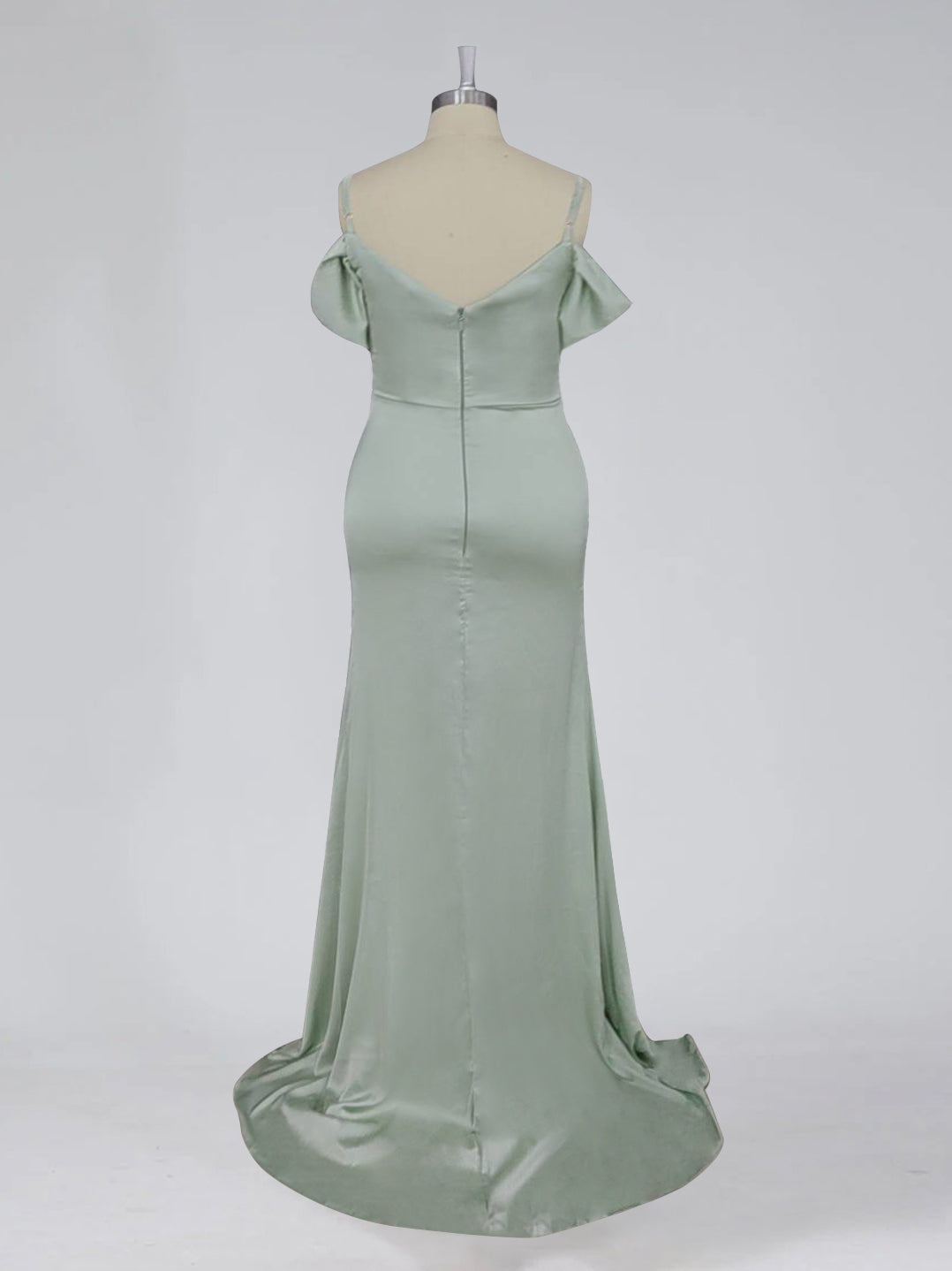 Women's Bridesmaid Dress Mermaid Trumpet Sweetheart Sleeveless Floor-Length