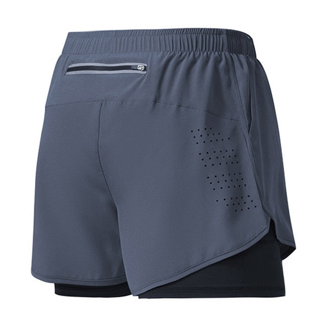 Men's 2-in-1 Athletic Shorts - Breathable Inner Liner