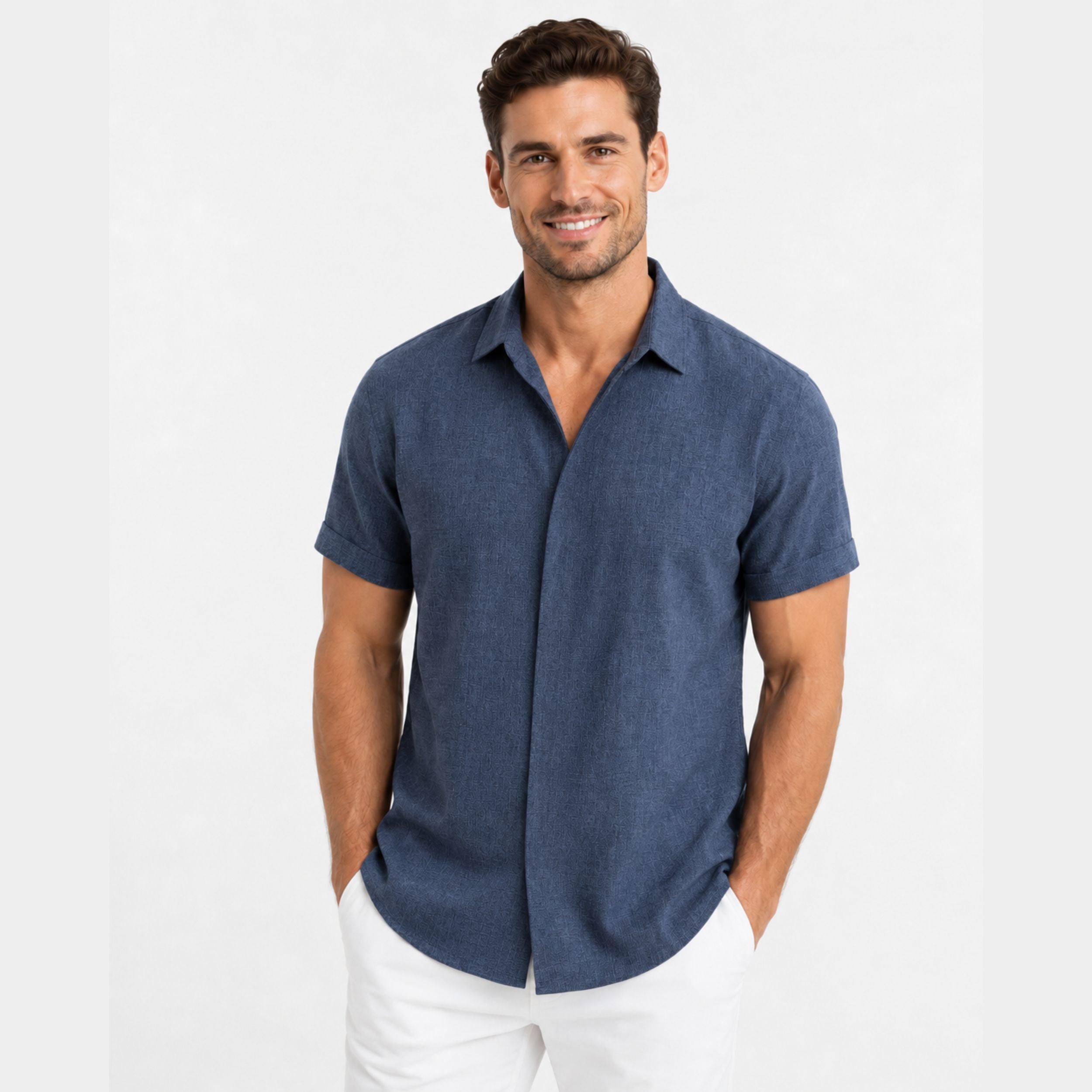 Men's Casual Polo Shirt – Relaxed Fit, Short Sleeve, Summer Style