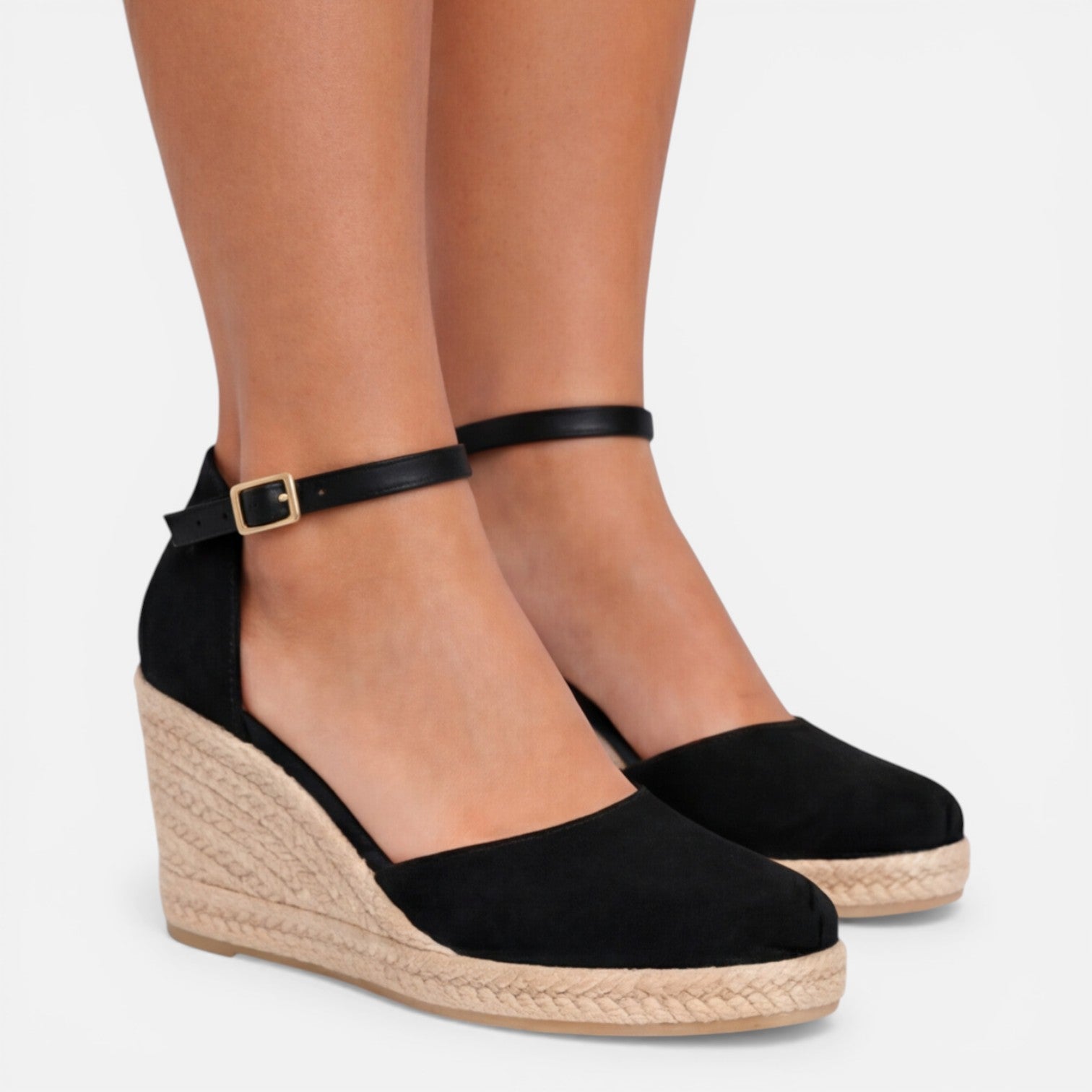 Women's Closed Toe Wedge Sandals Adjustable Ankle Strap Comfortable Summer