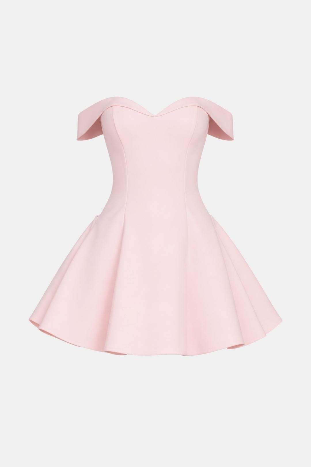 Zariyah – Off-Shoulder Sculpted Mini Dress