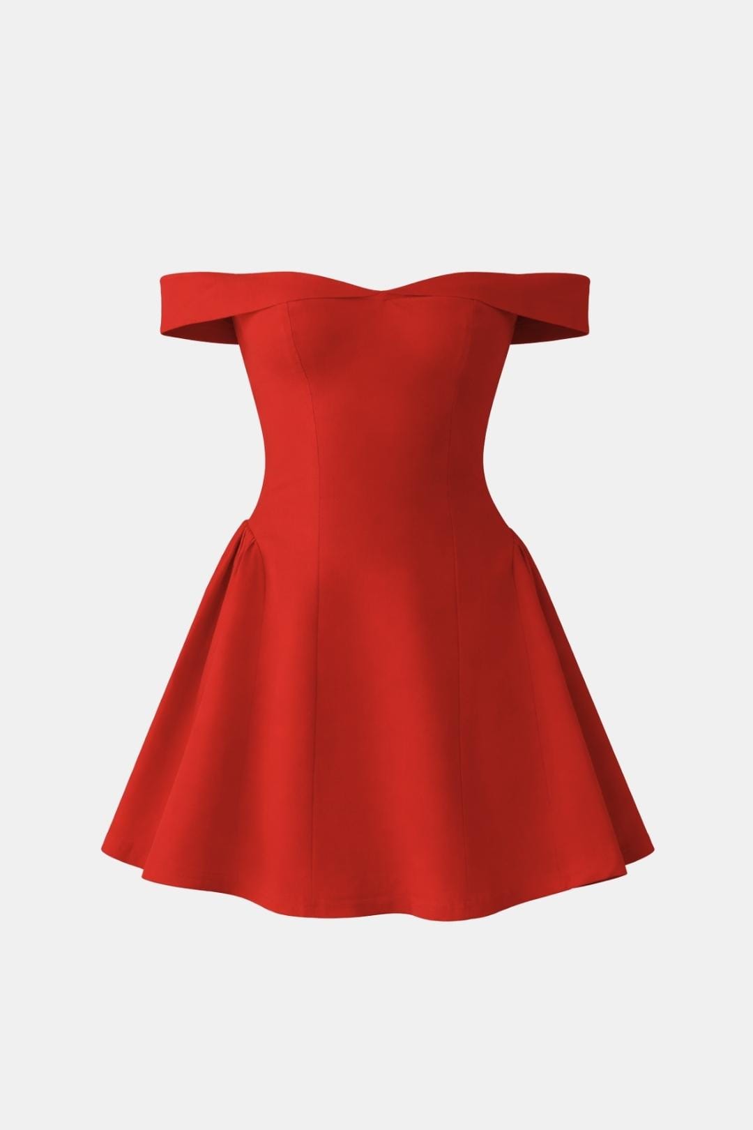 Zariyah – Off-Shoulder Sculpted Mini Dress