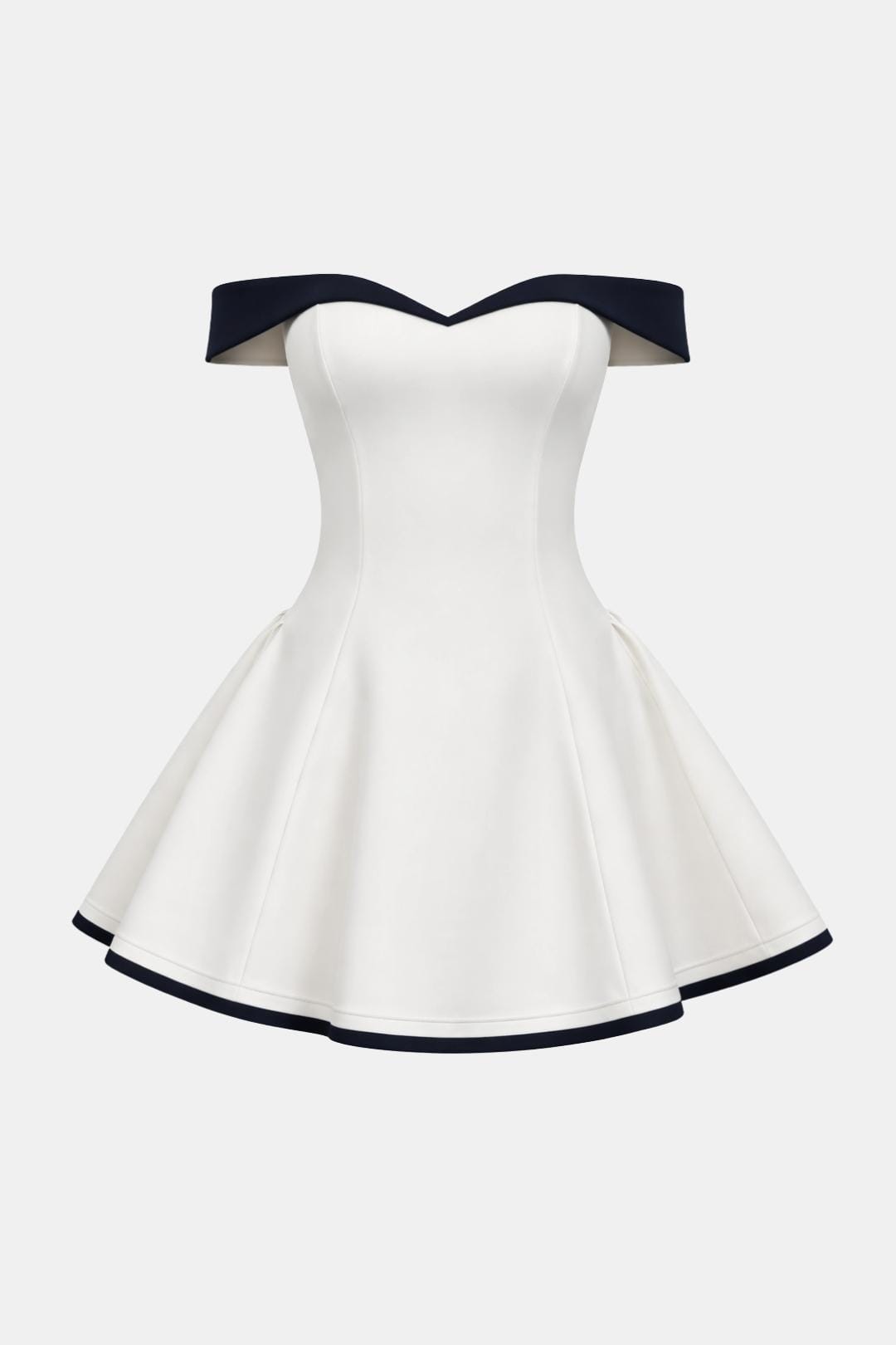Zariyah – Off-Shoulder Sculpted Mini Dress
