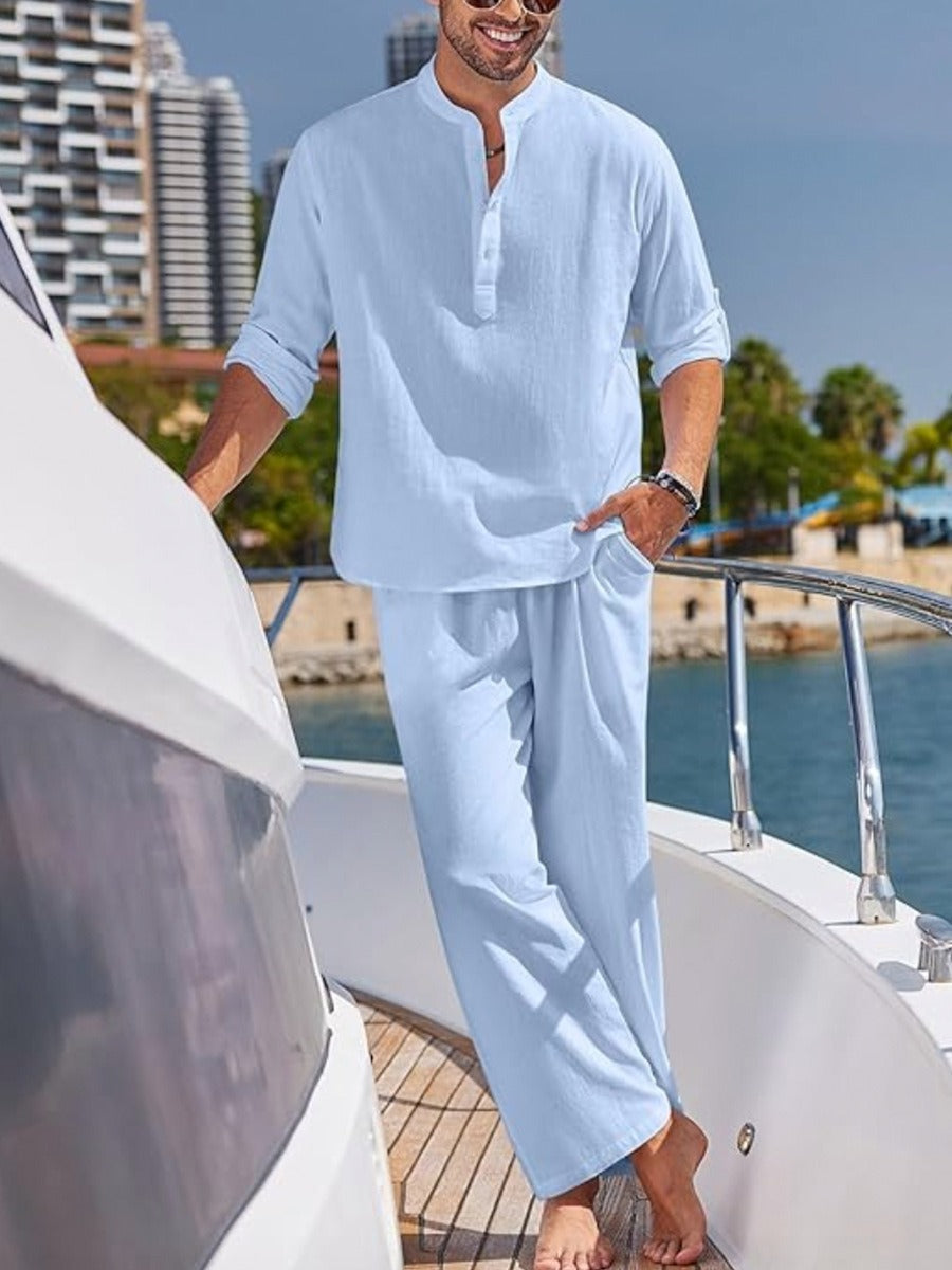 Men's Casual Two-Piece Set | Short Sleeve | Modern Design | Everyday Wear