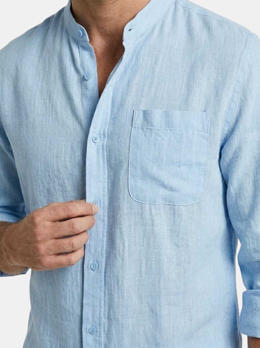 Men's Lightweight Summer Set | Relaxed Fit Long Sleeve Shirt & Shorts