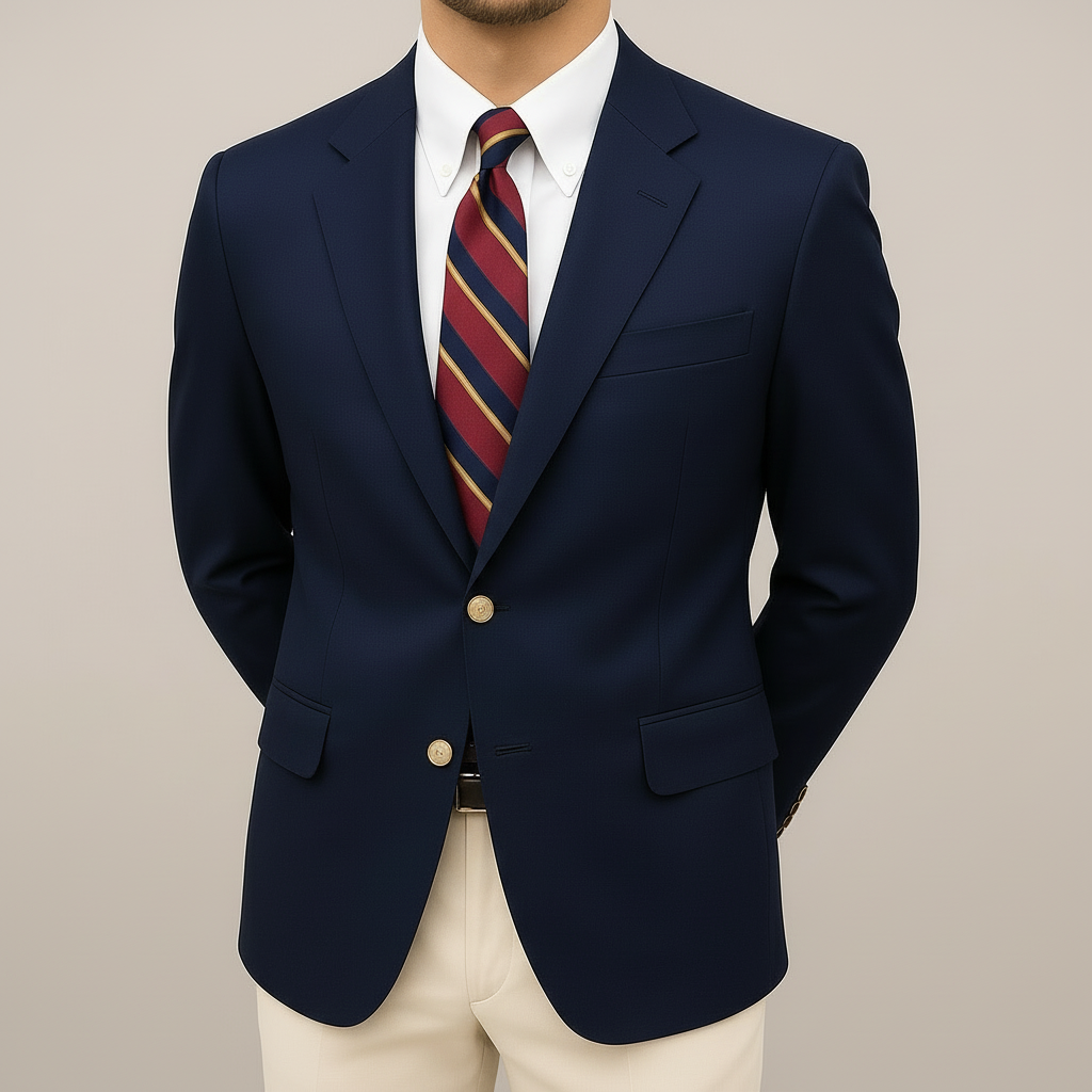 Men's Tailored Blazer Jacket Lightweight Spring Casual Design