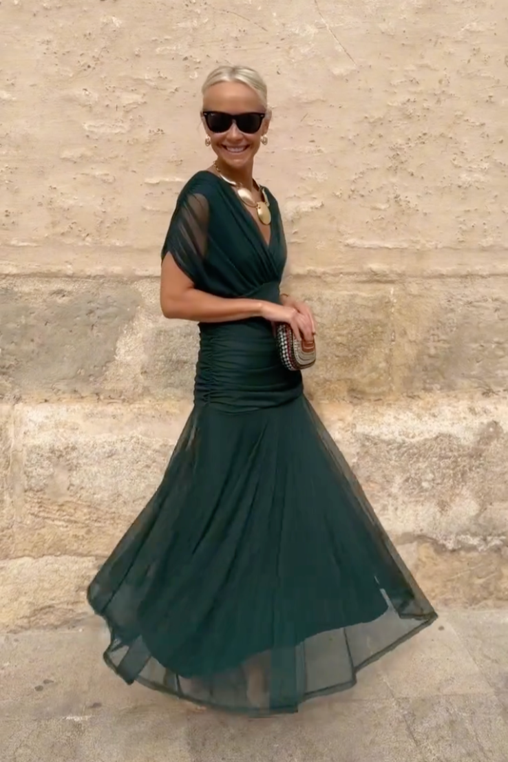 Women's Maxi Dress V-Neck Sleeveless Party Dress