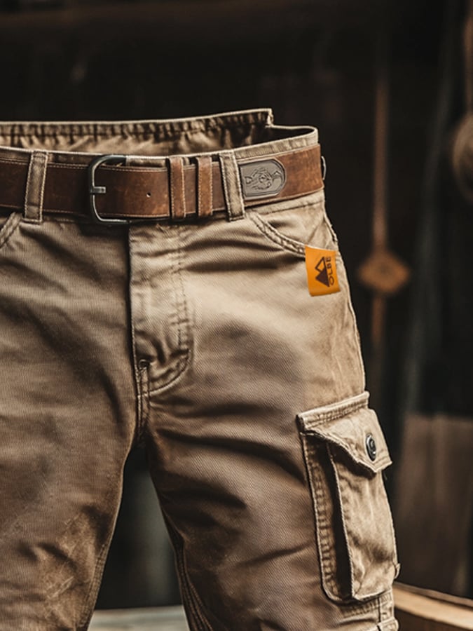 Men's Cargo Pants Multi-Pocket Design Outdoor Style Everyday Wear