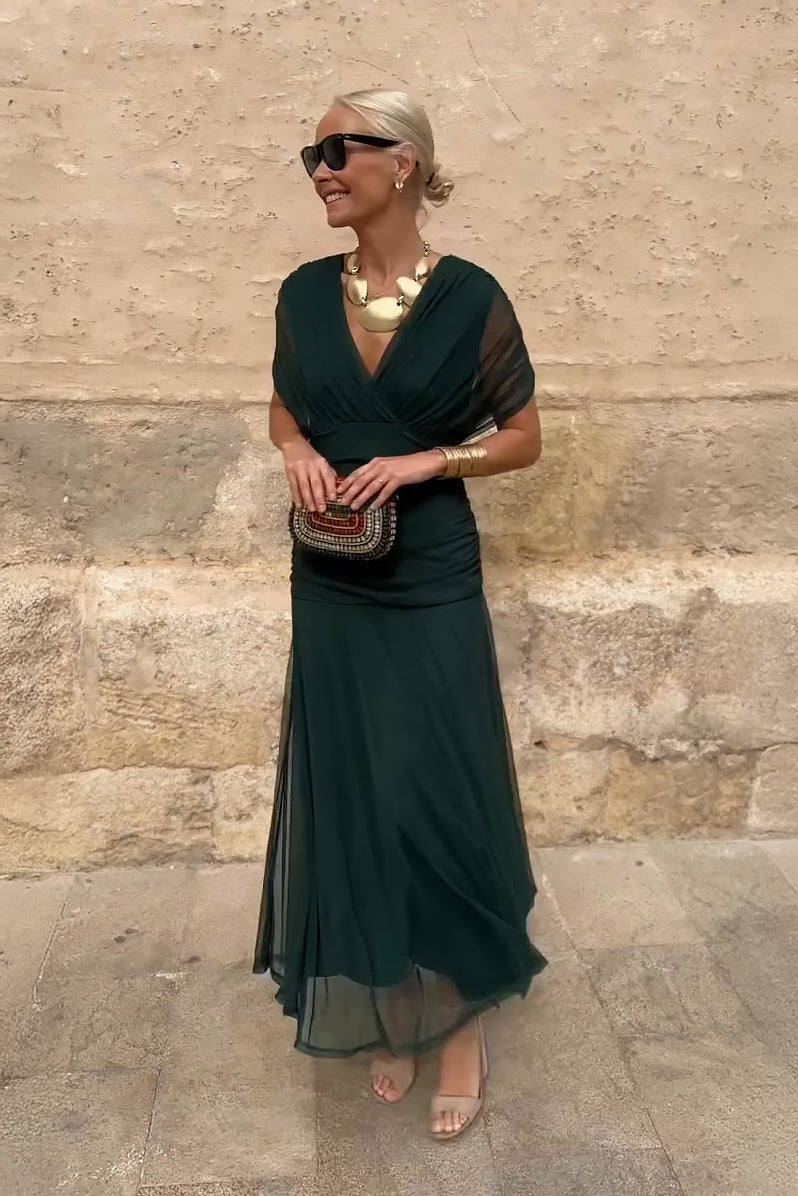 Women's Maxi Dress V-Neck Sleeveless Party Dress