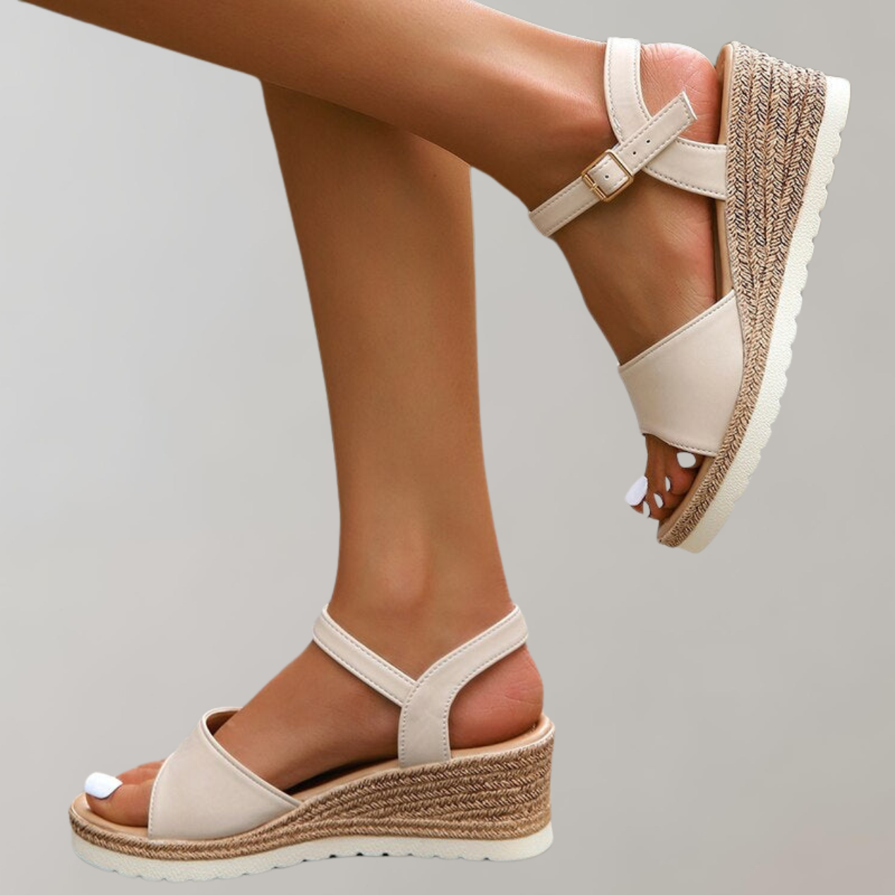 Women's Orthopaedic Wedge Sandals Adjustable Straps Casual Footwear