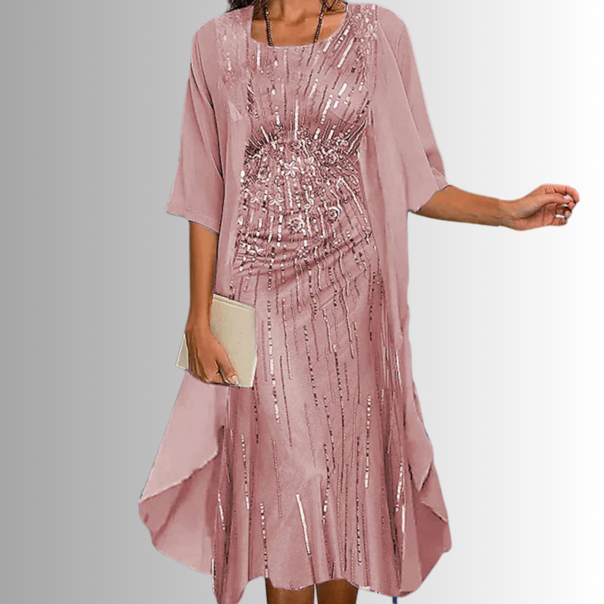 Women's Plus Size Outfit Flowy Blouse and Dress Lightweight Chic Summer Set