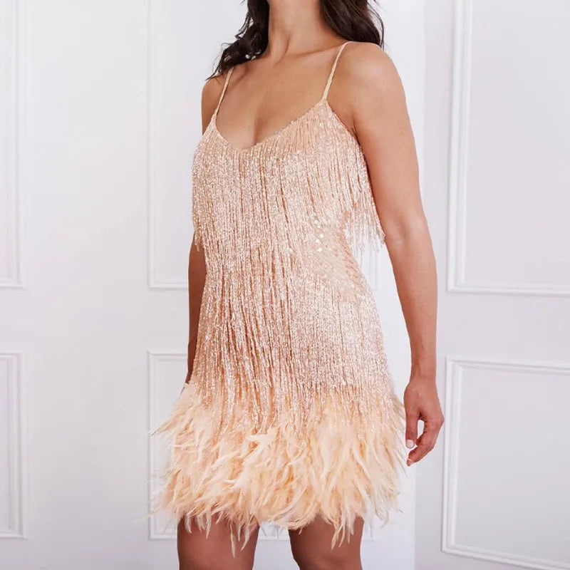 Fiona | Women's Cocktail Dress with Fringe Detailing 6