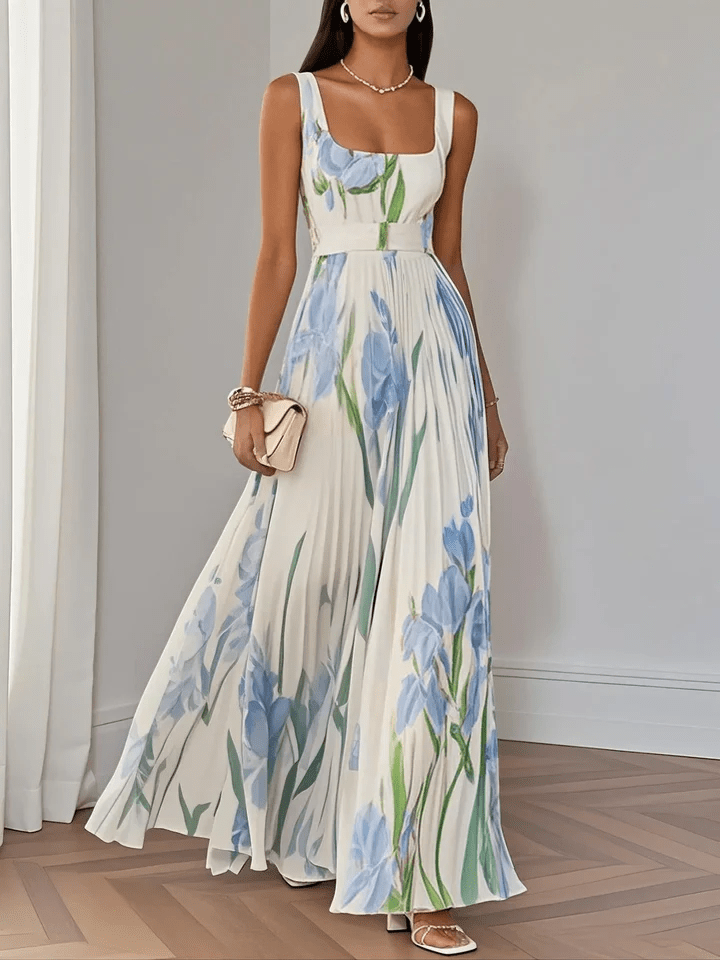 Ivana – Sleeveless Chiffon Maxi Dress