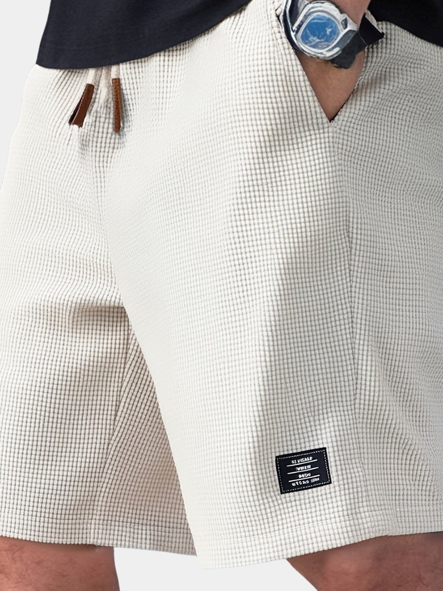 Men's Relaxed Fit Textured Shorts Casual Summer