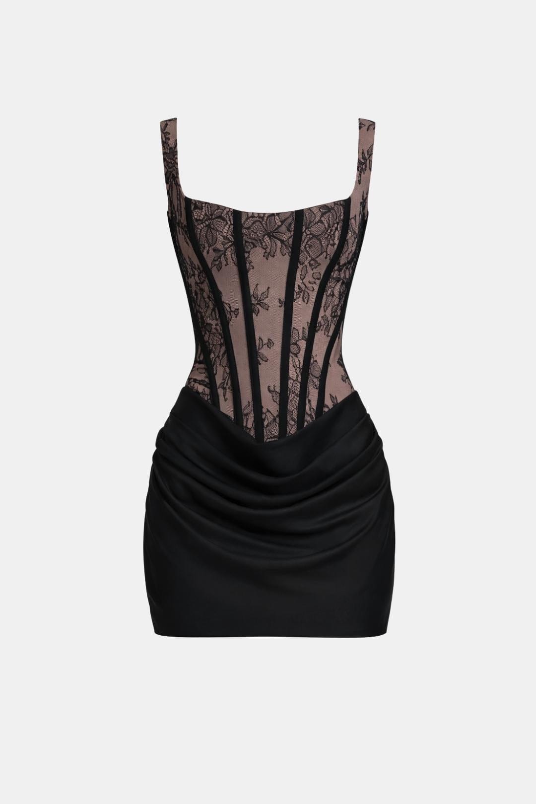 Melyna – Square Neck Corset Style Bodice Mini Dress