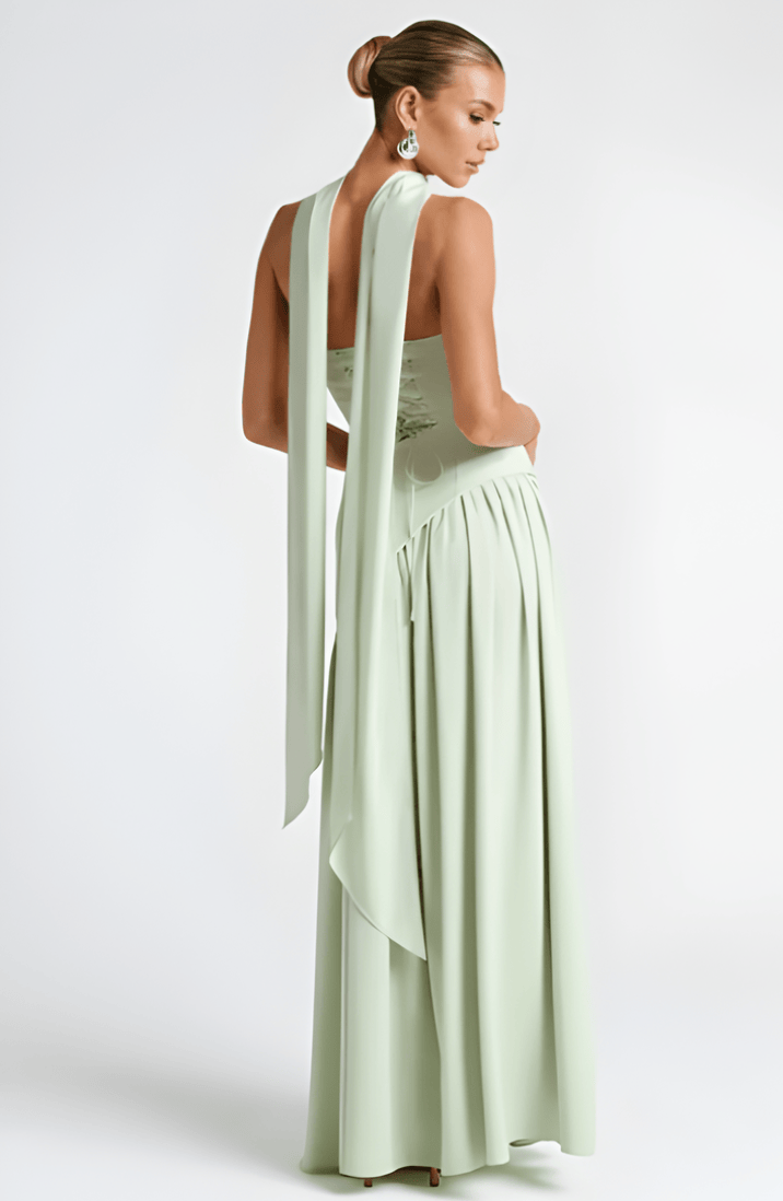 Annabel – Strapless Slit Maxi Dress