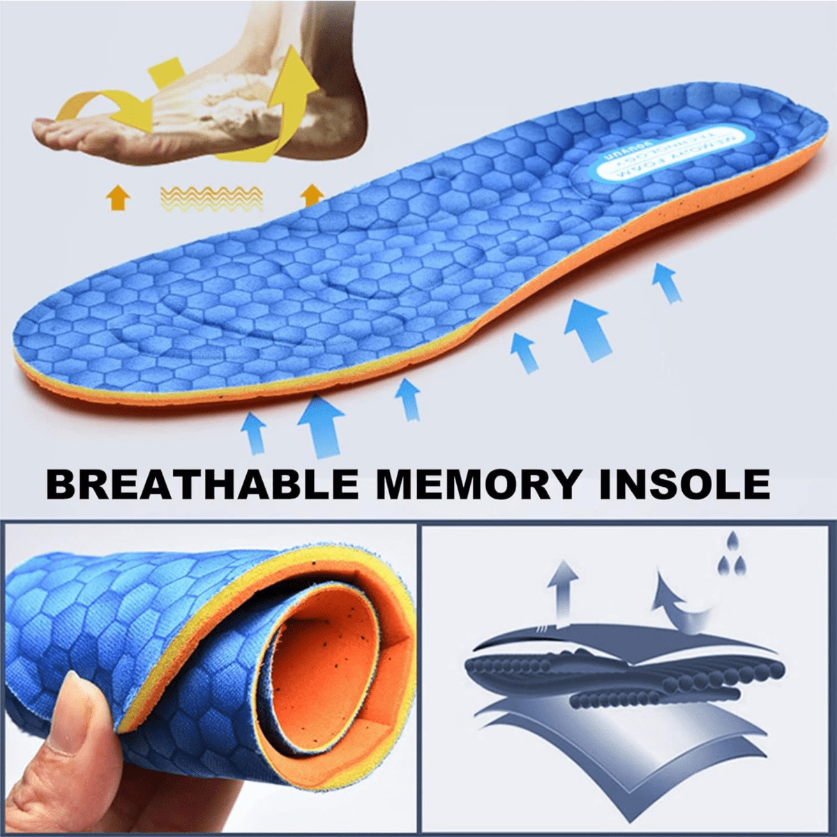 Men's Extra Wide Diabetic Shoes Memory Foam Pressure Relief Comfortable Walking