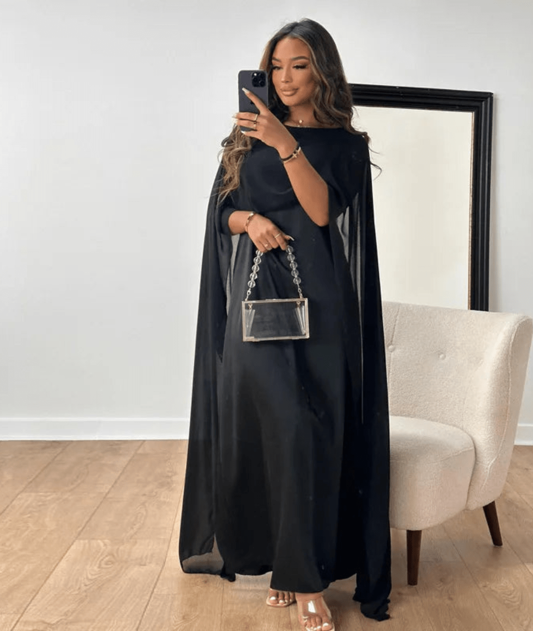 Tayma – Draped Sleeve Abaya