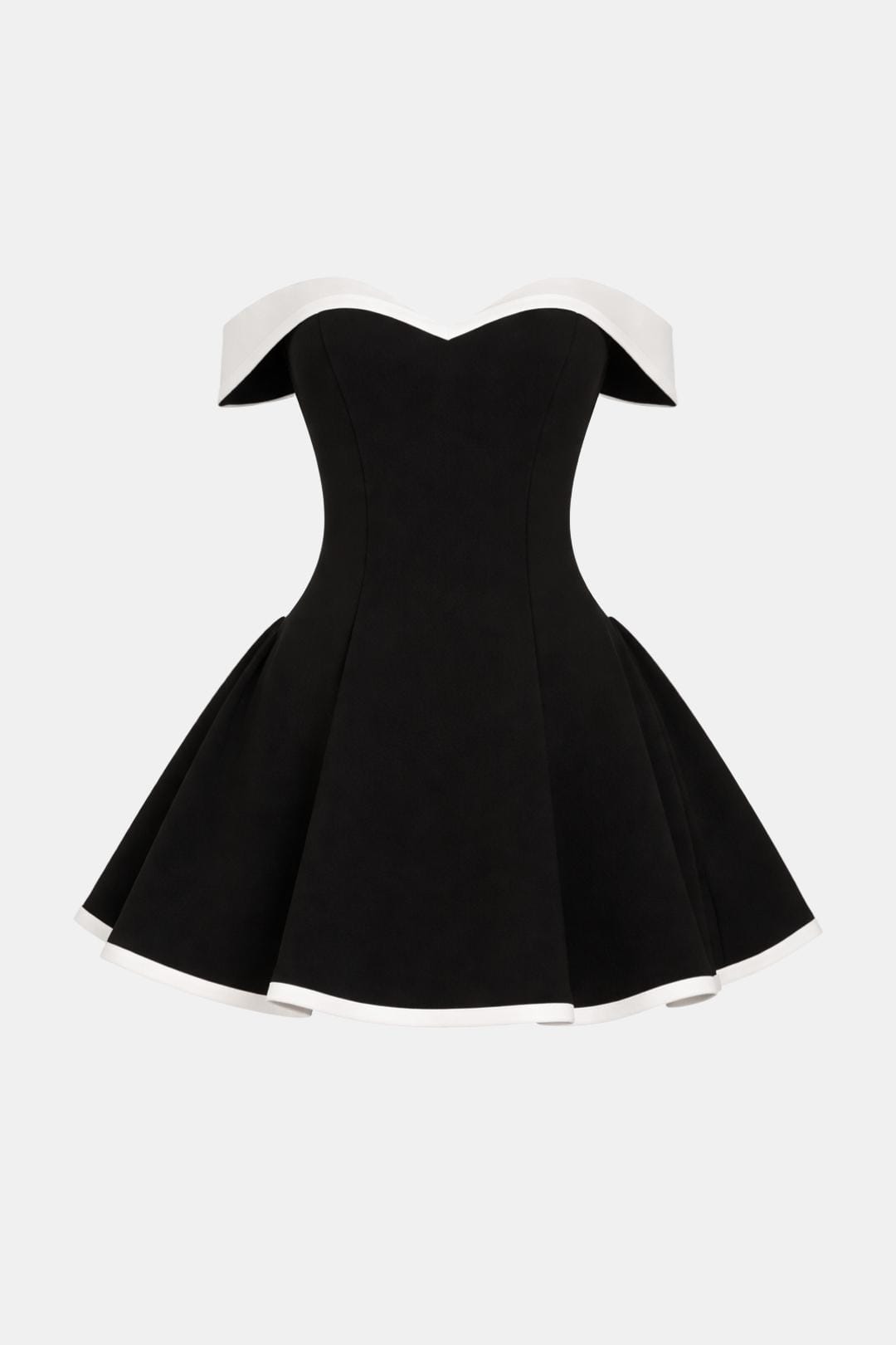 Zariyah – Off-Shoulder Sculpted Mini Dress