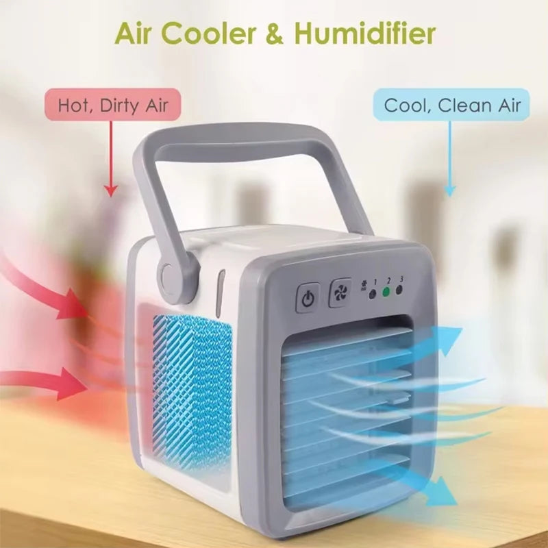 4-in-1 Portable Air Conditioner Humidifier Purifier - Home Use